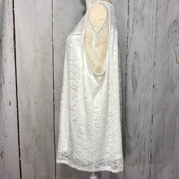 TORRID SLEEVELESS LACE WHITE DRESS/TANK TOP SIZE 4 - Picture 5 of 13